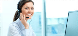 Female customer service agent working for an online pharmacy